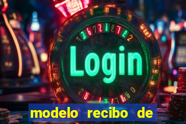 modelo recibo de pagamento word